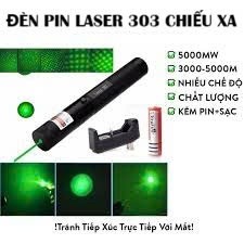 Đèn pin laser 303 tia xanh, tia đỏ siêu sáng chiếu xa dùng tạo hiệu ứng