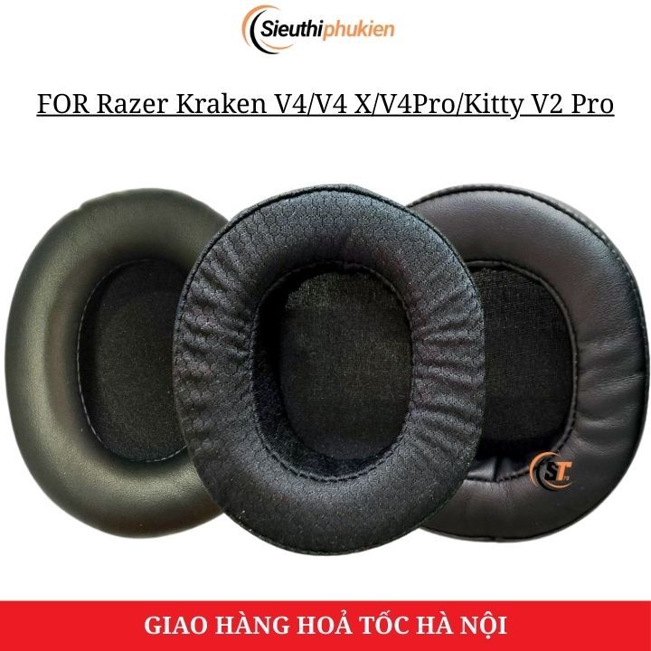 เบาะผ้าสําหรับหูฟัง Razer Kraken V4 / V4 X / V4 Pro / Kitty V2 Pro
