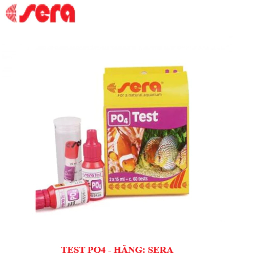 ชุดทดสอบ Sera PO4 รหัส Sera PO4 Test ยี่ห้อ Sera รวม: ขวด 15ml 3 ขวด และหลอดแก้ว 1 อัน