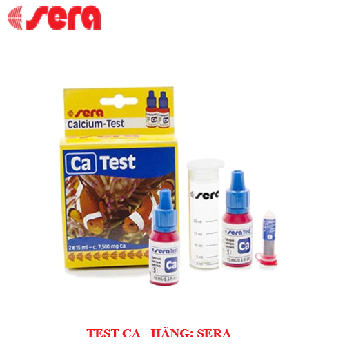 CA Sera Test Kit รุ่น:Test CA Sera แบรนด์ Sera 2 ขวด 15ml และผง 5g 1 ขวด พร้อมหลอดควอตซ์ 1 ขวด