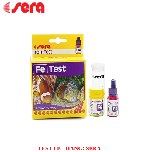 Fe Sera Test Kit รุ่น:Test FE Sera) แบรนด์ Sera รวมผง 15ml 1 ขวด และผง 30g 1 ขวด และหลอดควอตซ์ 1 ขวด
