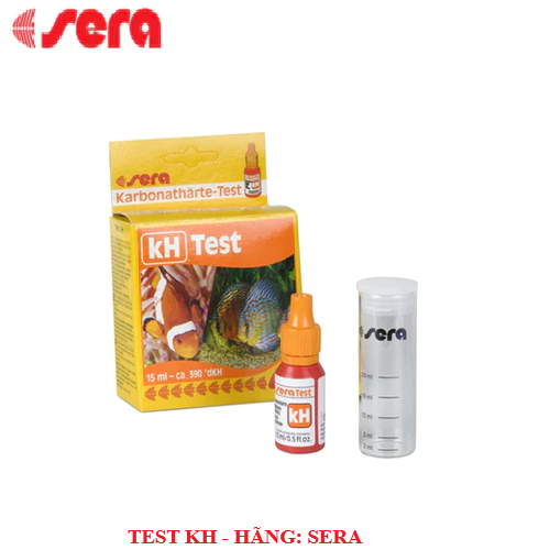 KH Sera Test Kit รุ่น : Test KH Sera แบรนด์: Sera - เยอรมนี 15ml 1 ขวด และ 1 ccuvet 25g