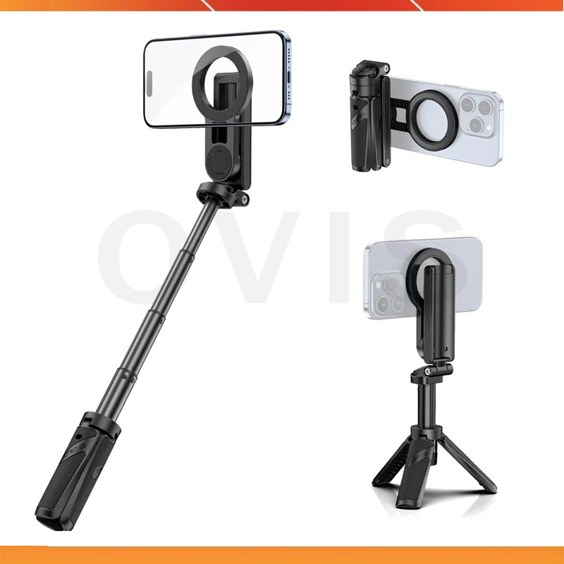 Ulanzi JJ03 - ขาตั้งกล้องมัลติฟังก์ชั่น 3-in-1, วงแหวนแม่เหล็ก MagSafe, รีโมทคอนโทรล