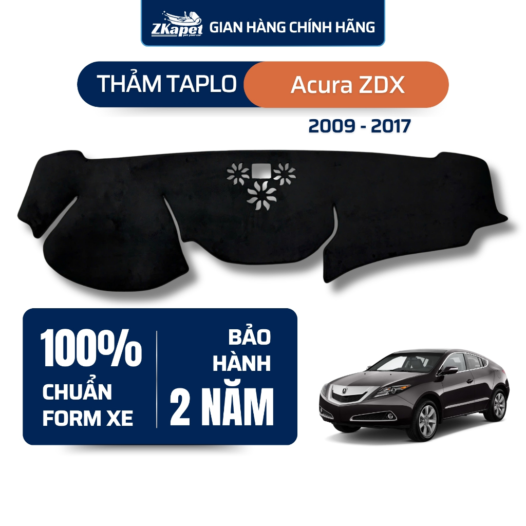 Acura ZDX 2009 - 2017 ZKAPET เสื่อแดชบอร์ดรถยนต์