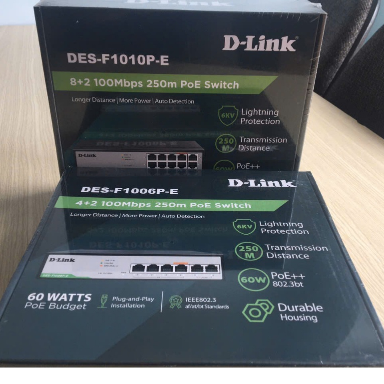 D-Link DES F1010P- E // F1006P-E Network Switch - สินค้าของแท้