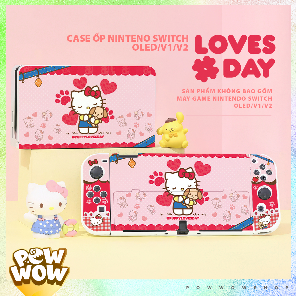 Oled/V1/V2/Lite Case & Dock Case สําหรับคอนโซลเกม Nintendo Switch Sanrio Hello HK สไตล์ตัวละคร