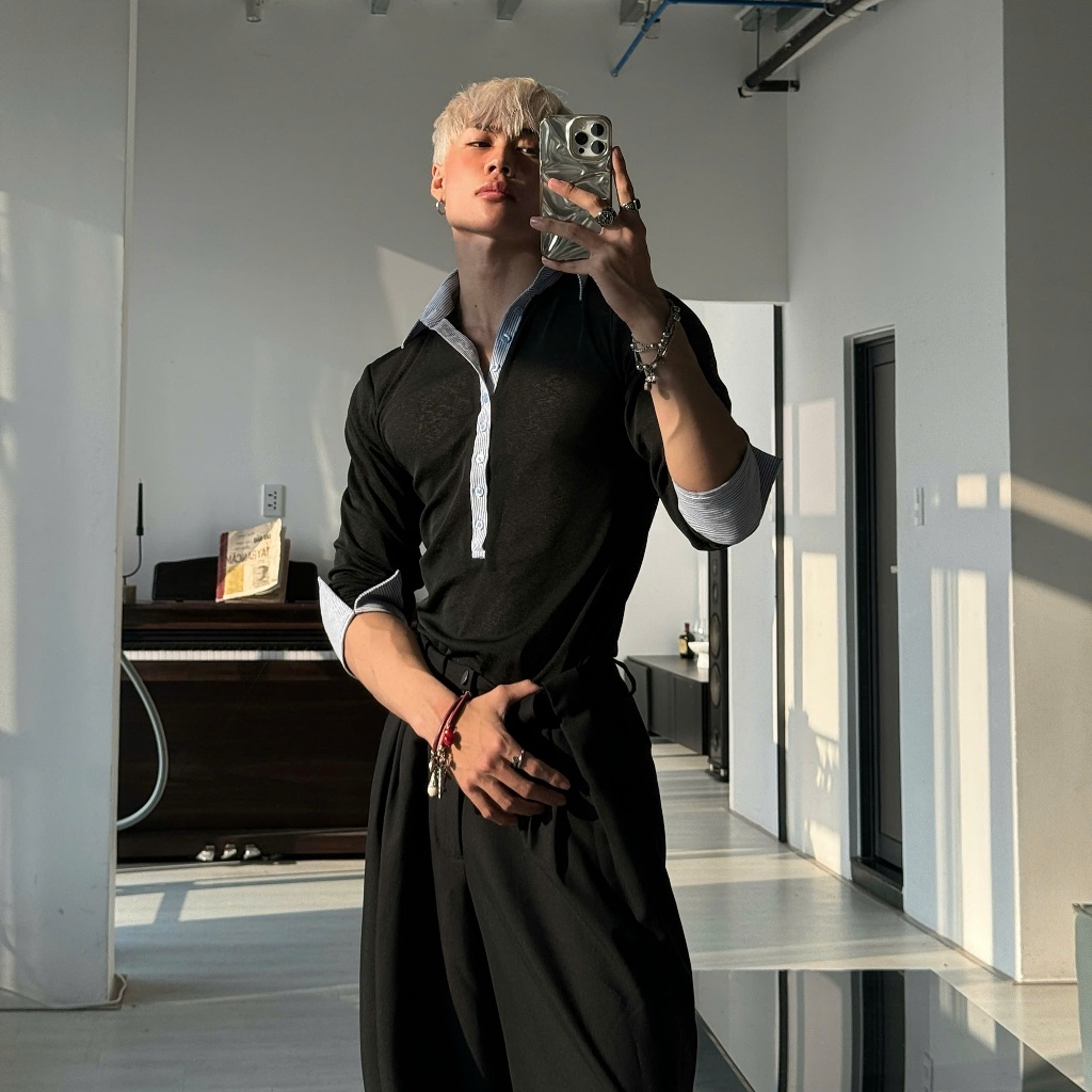 OLWEN Set with SOMI เสื้อยืดและกางเกงสีดํา รหัส MM10 By GUMADE