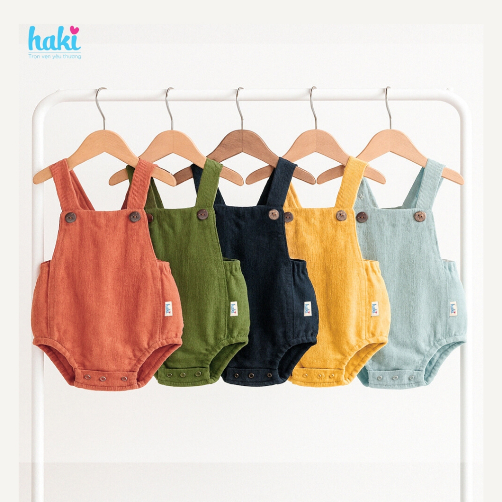 ผ้ากันเปื้อนสําหรับเด็กชายและเด็กหญิงตั้งแต่ 6-13กก. เพื่อออกไปถ่ายรูป Haki BL001