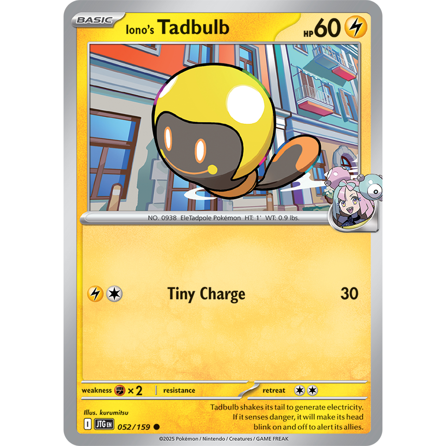 [KW2 Pokemon] [EN] การ์ด Tadbulb ของ Ionos - 052/159 - JTGEN, 069217 ASCEN