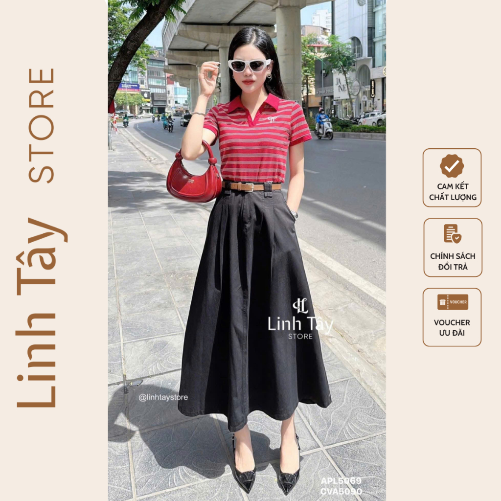 HT BREAST ROLLED POLO SHIRT LINH TAY STORE APL5069