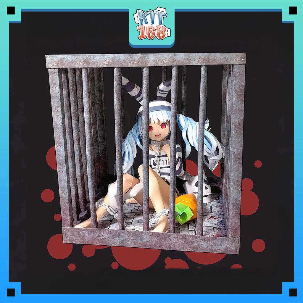 Paper Model Anime Game Usada Pekora Inmate - VTubr