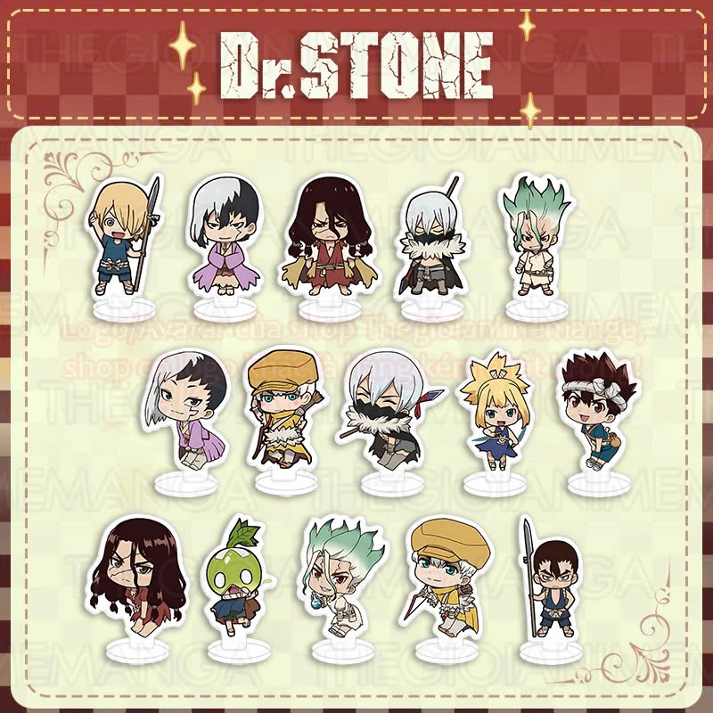 (BIG HEAD) Standee Dr.Stone Doctor รูปปั้นหินอะคริลิค standee อะนิเมะ micha chibi ตกแต่งจอแสดงผล