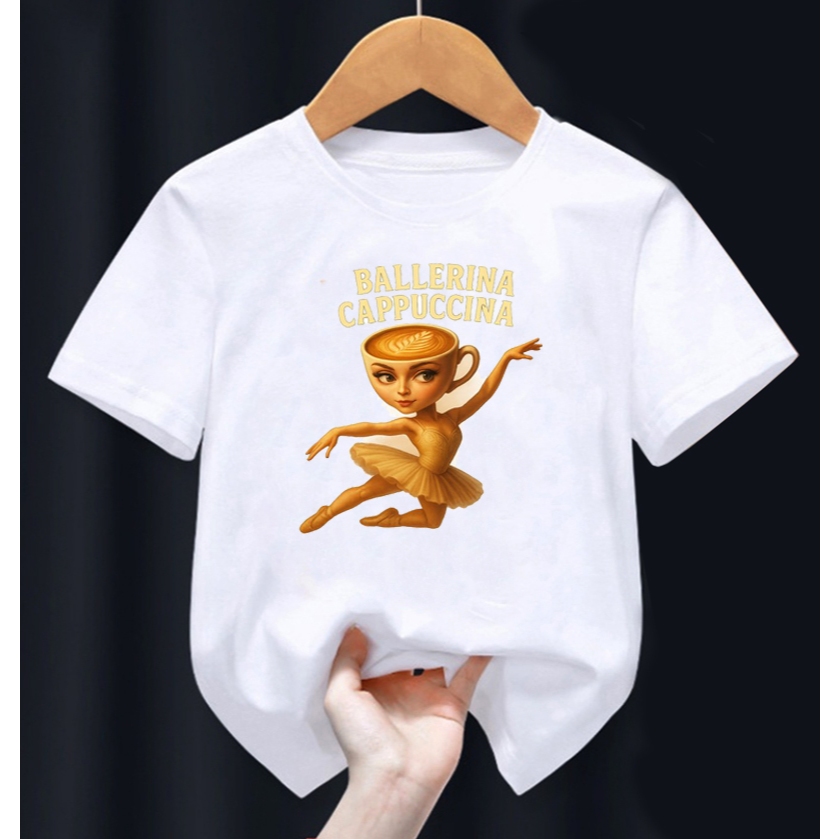 เสื้อยืด Memes brainrot BALLERINA CAPPUCCINA mui1393
