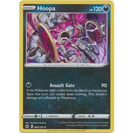 การ์ดโปเกมอนแท้ 1 ใบ Hoopa - 083/159 - Holo Rare-M-NM