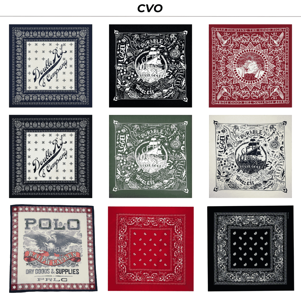 Classic Paisley Cotton Bandana ขนาด 54x54ซม. - CVO STUDIO