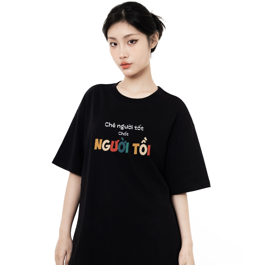 เสื้อยืด Criticize Good People Close People Bad People Funny Quotes Office Meme 100% Cotton 250gsm O