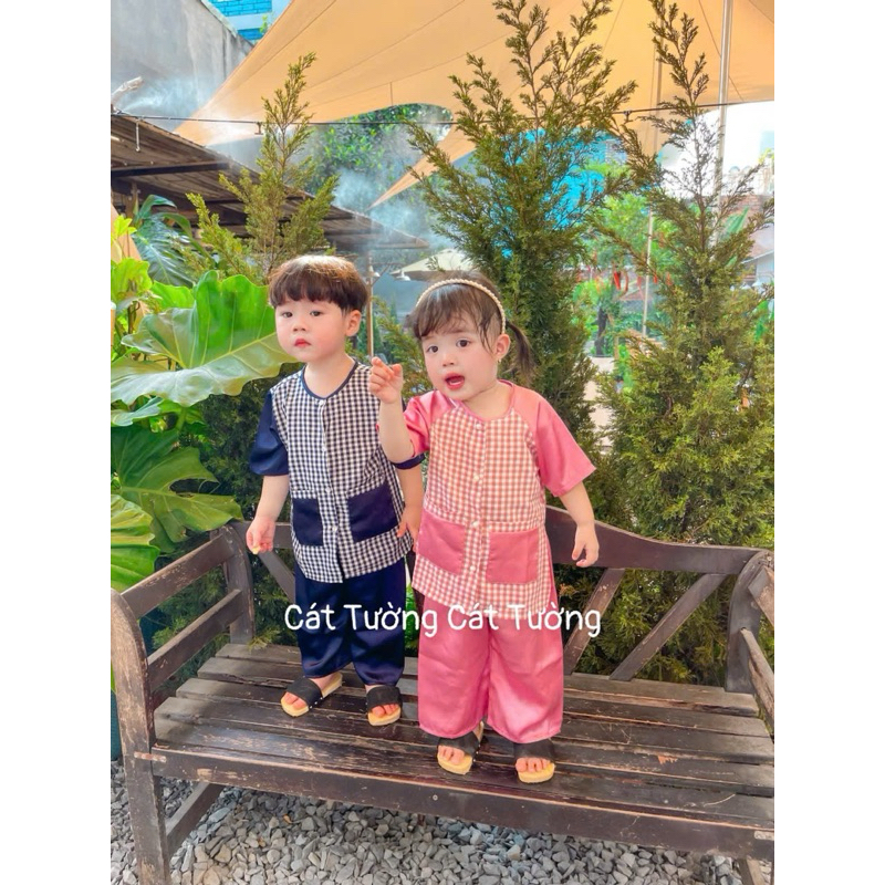 (รหัส 9) Ba Ba จับคู่กับแขนสั้นสําหรับเด็กชายและเด็กหญิงตั้งแต่ 8-45kg ทําจากผ้าไหมนุ่มลื่นเย็น