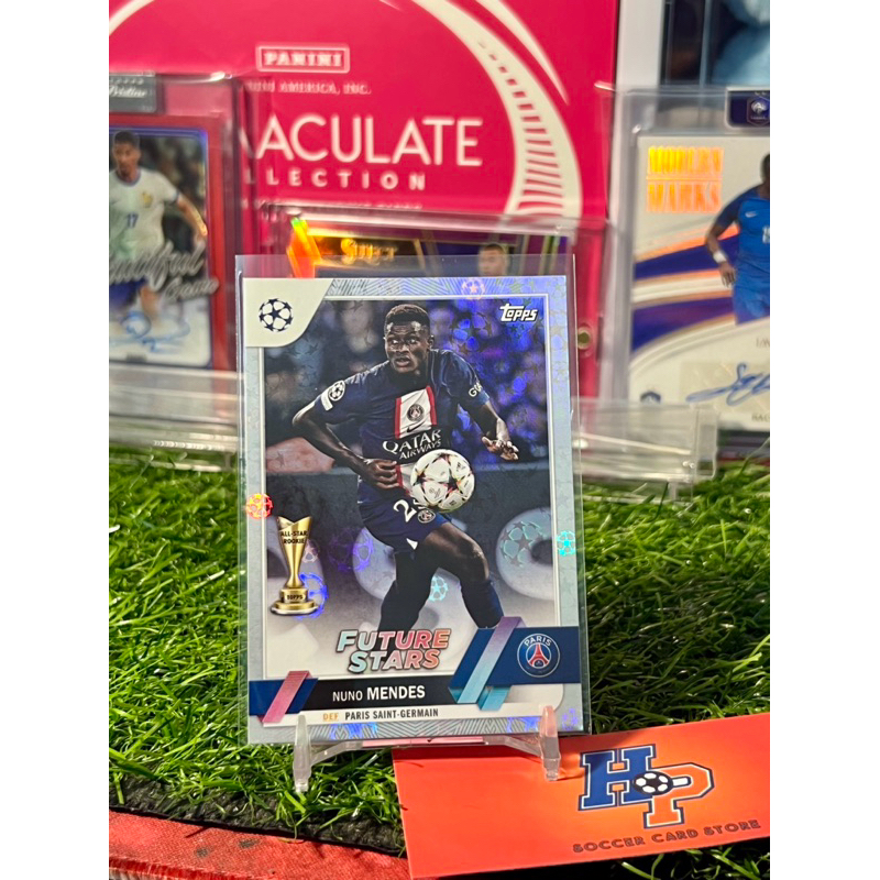 Nuno Mendes Starball Topps UCC 2022/23 การ์ดฟุตบอล