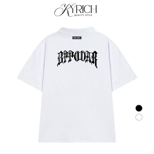 Kyrich เสื้อยืดคอปกโปโลพรีเมี่ยมพร้อมเสื้อยืดตัวอักษรสงคราม Bpp คุณภาพ