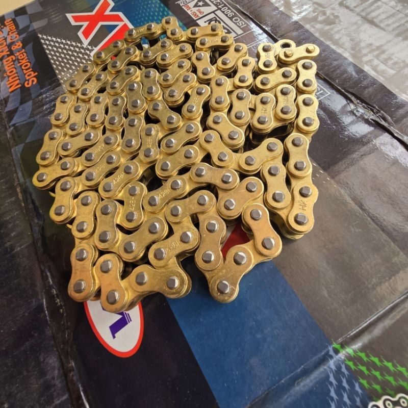 โซ่รถจักรยานยนต์ 130-link สําหรับ Exciter - Winer โซ่ทอง 10 มม