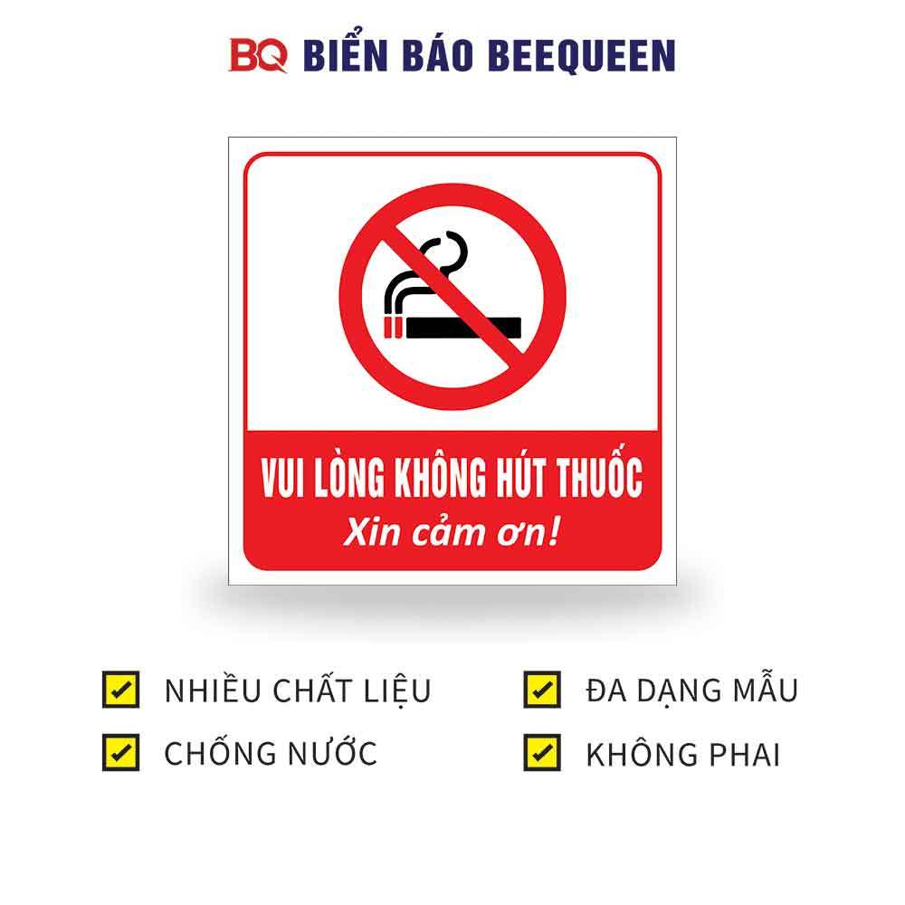ป้าย PLEASE DO NOT SMOKING b78