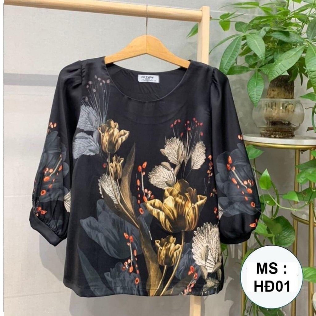 เสื้อไหมพรมพิมพ์ลายดอกไม้ 3ง คุณภาพสูงให้แม่ยายสําหรับออกไปท่องเที่ยว
