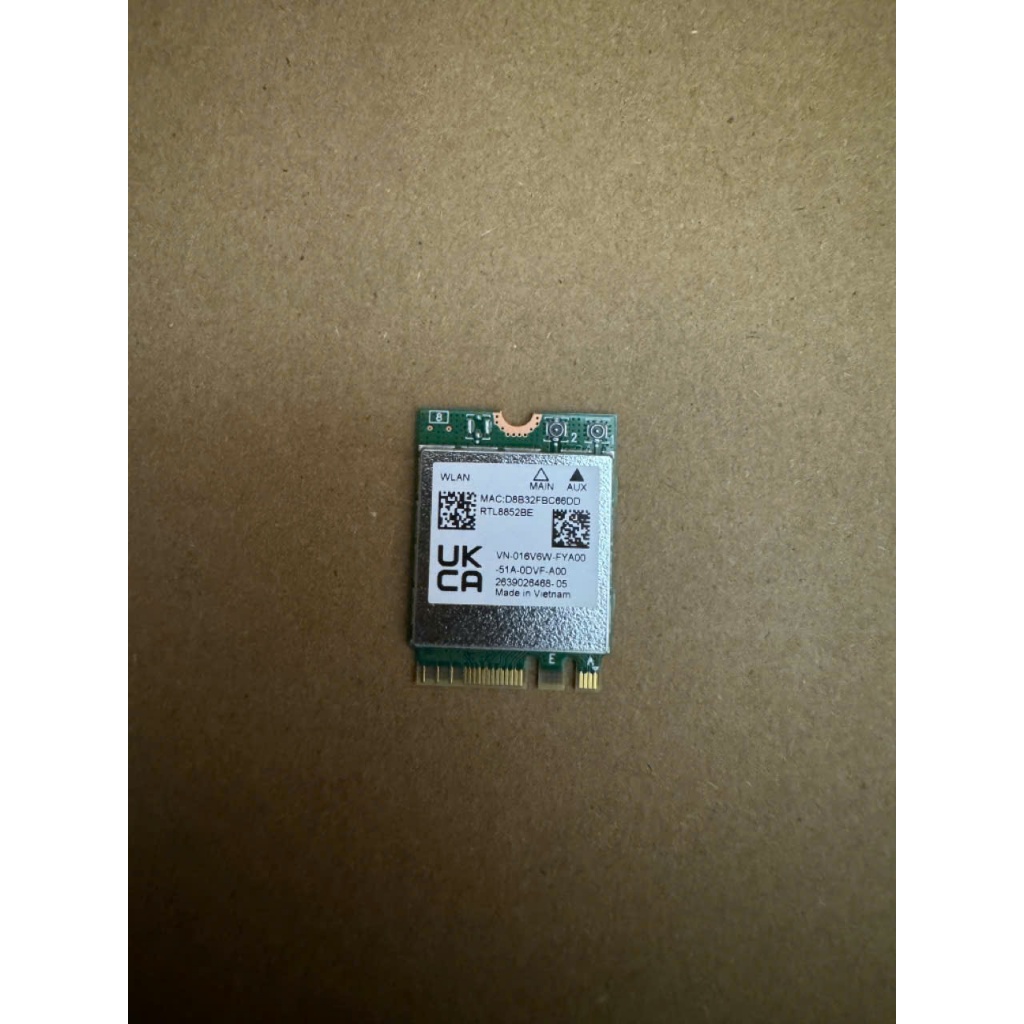 Realtek RTL8852AE Wifi Card AW-XB547NF M.2 wifi card, Wifi 6, 1800M, พร้อม bluetooth 5.2, dual band 