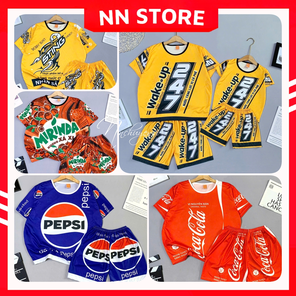 STING PEPSI MIRINDA 247 ชุดสําหรับเด็กและผู้ใหญ่ขนาดมากถึง 80 กก. ชุดน้ําอัดลม DBD