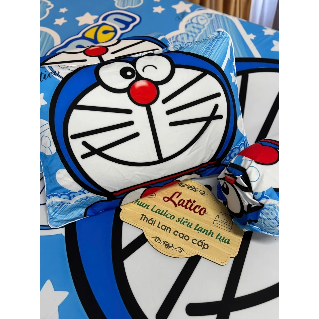 โมเดลโดเรม่อน. ชุดผ้าปูที่นอน Latico Silk สุดเท่ _ เสื้อมีซิป thumbnail 4