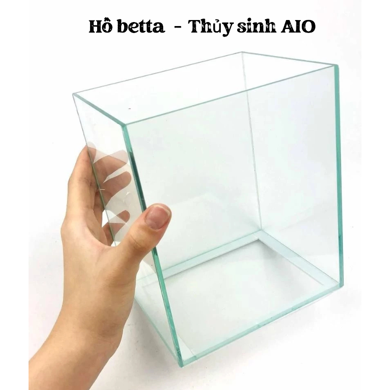 ตู้ปลาจิ๋ว ตู้ปลาปลากัด 15x12x10 ถังขึ้นรูปใสสุด