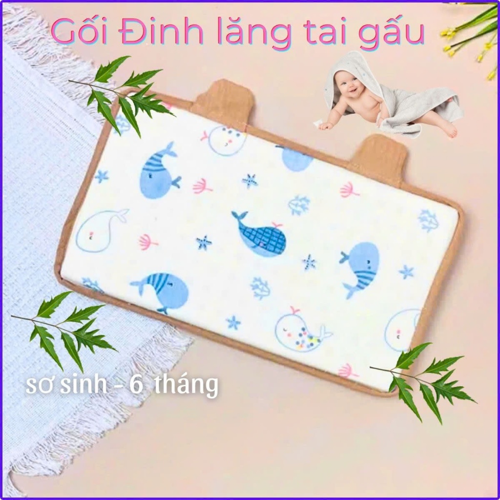 Polyscias fruticosa Herbal Sleeping Pillow เด็กแรกเกิด - 6 เดือน (ผ้ามัสลิน + คอตตอนเกาหลี + ใบ Poly