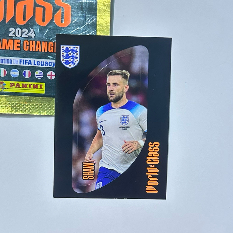 สติ๊กเกอร์ฟุตบอล/player Luke Shaw - England - Panini World Class 2024