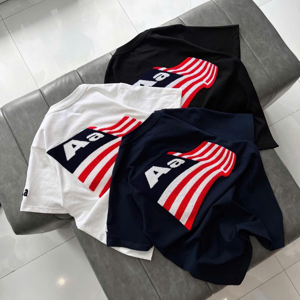 เสื้อยืด AA Studio ปักเร้าใจ ผ้าคอตตอน 100% แบบ Unisex คุณภาพสูง ป้ายเต็ม