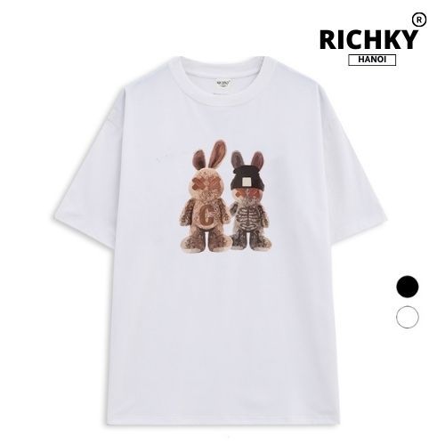 Richky Hanoi Premium Tee Brown Bunny Couple