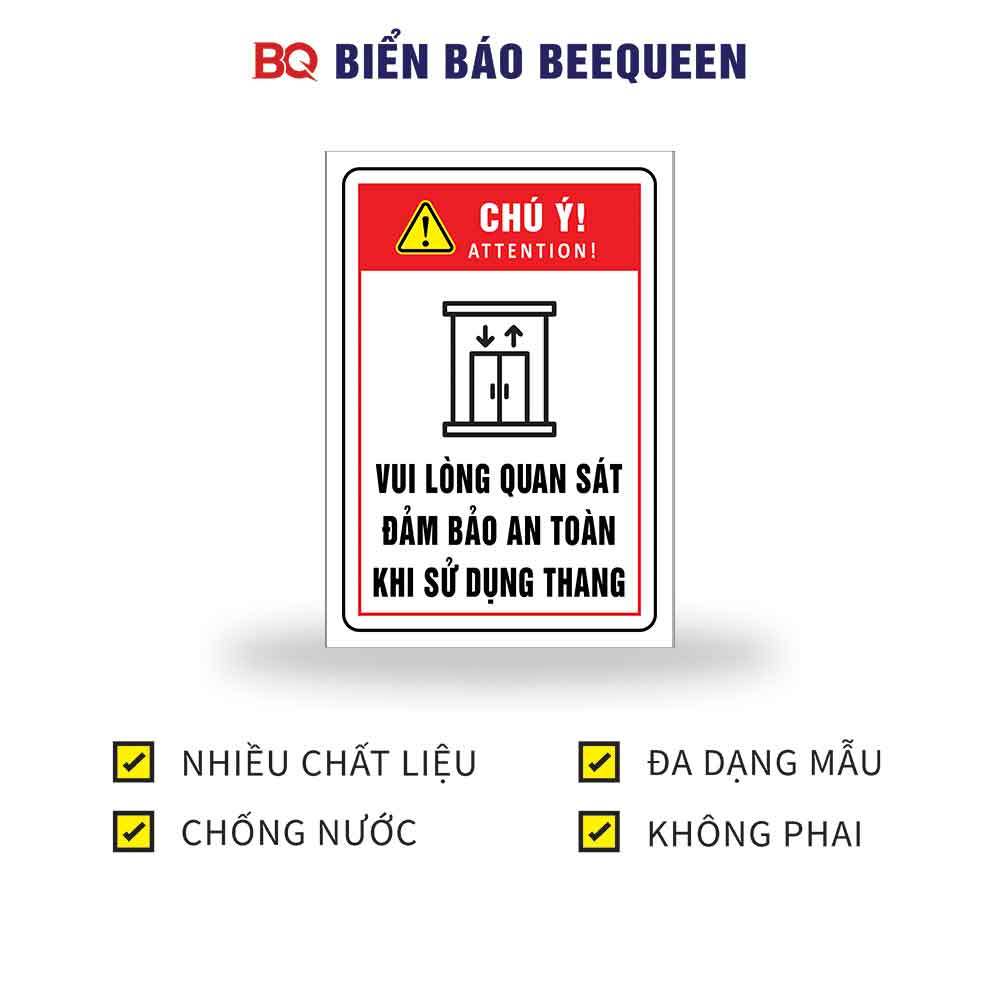 ป้าย PLEASE QUANTISTIES GUARANTEEED SAFETY WHEN USING H85 LADDER