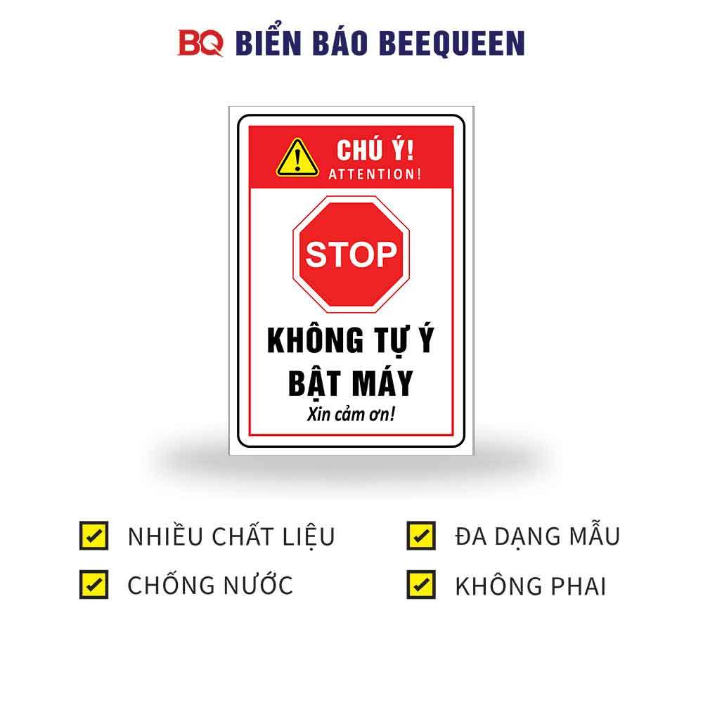 ป้ายห้ามเปลี่ยนบนเครื่องจักร H87