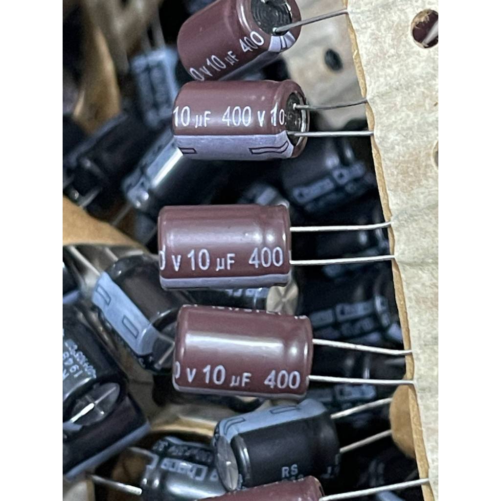 10 ตัวเก็บประจุ Aishi 10uf 400v หรือ Nichicon 470uf 35v หรือ Chang 330uf 35v ตัวเก็บประจุ