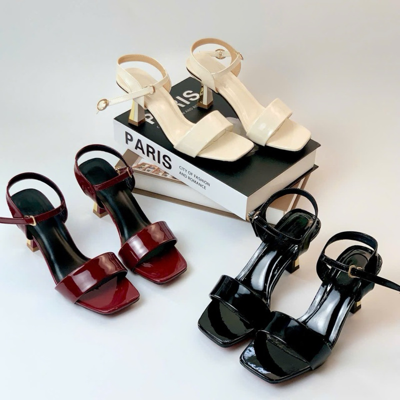 VYARA-รองเท้าแตะส้นสูงผู้หญิง รองเท้าแตะออฟฟิศ [SDT]