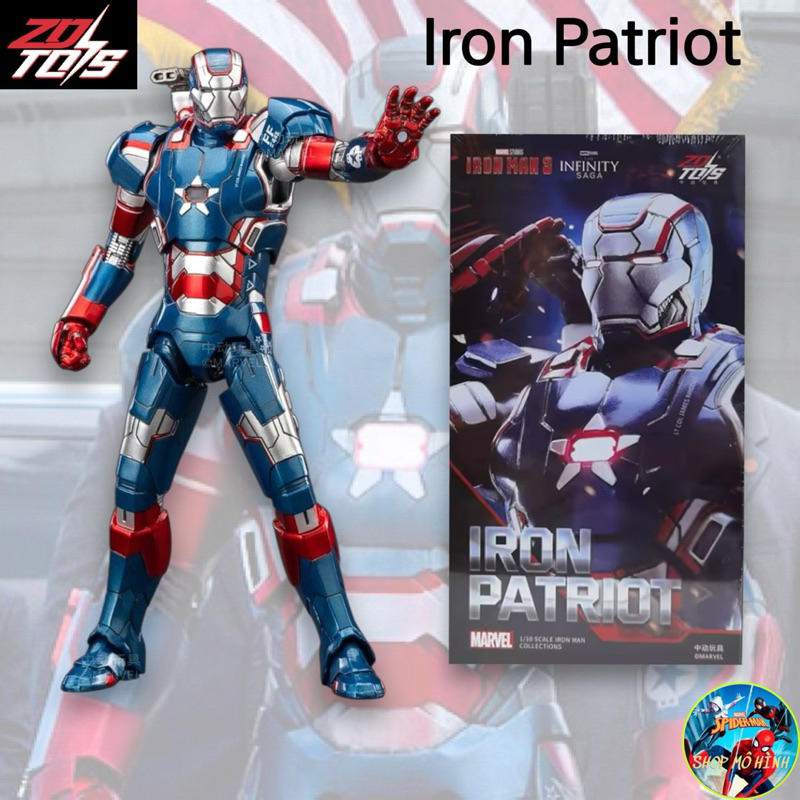 ของแท้รุ่น ZD ของเล่น Iron Patriot 1.0 Iron Man Iron Man 1:10 สเกล