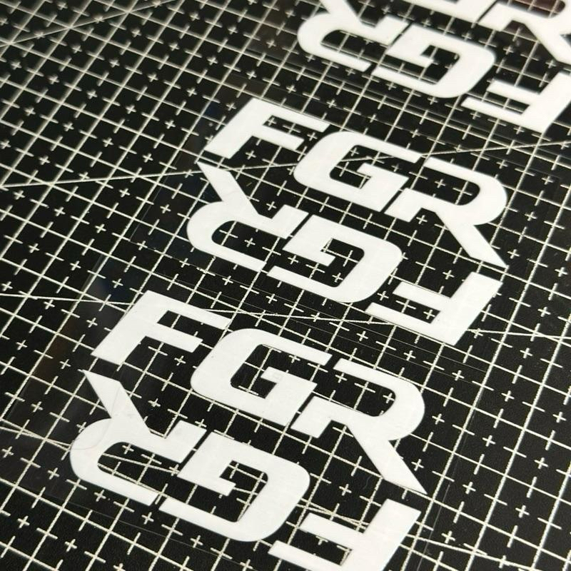 สติ๊กเกอร์ FGR สําหรับกลับหัว Ohlins Front Fork - Ohlins White Stamp - Mod FGR Ohlins Fork Stickers 