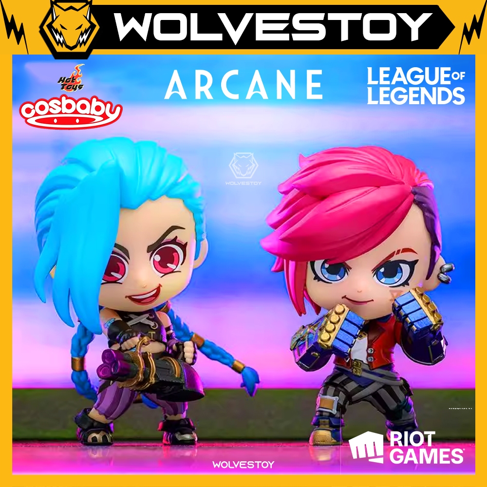 ของแท้ของเล่นสุดฮอต Cosbaby League of Legends Arcane Jinx & Vi Figure