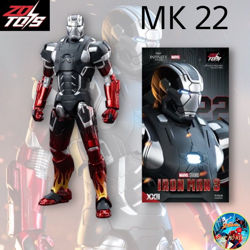 ของแท้รุ่น ZD ของเล่น Iron Man Mark 22 MK22 MK 22 Iron Man 1:10 scale