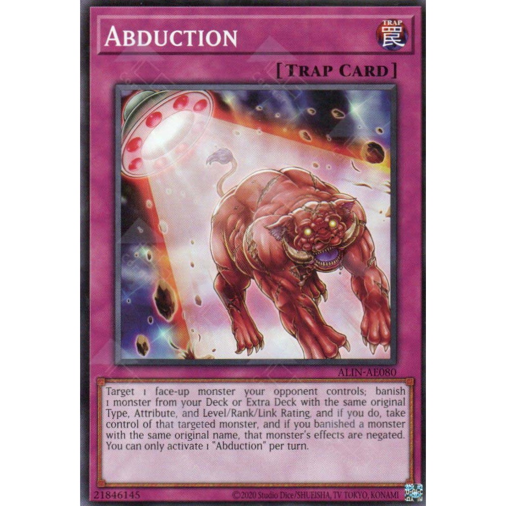 [KW2 Yugioh] [EN-AE] Thẻ bài ALIN-AE080 Abduction – Common