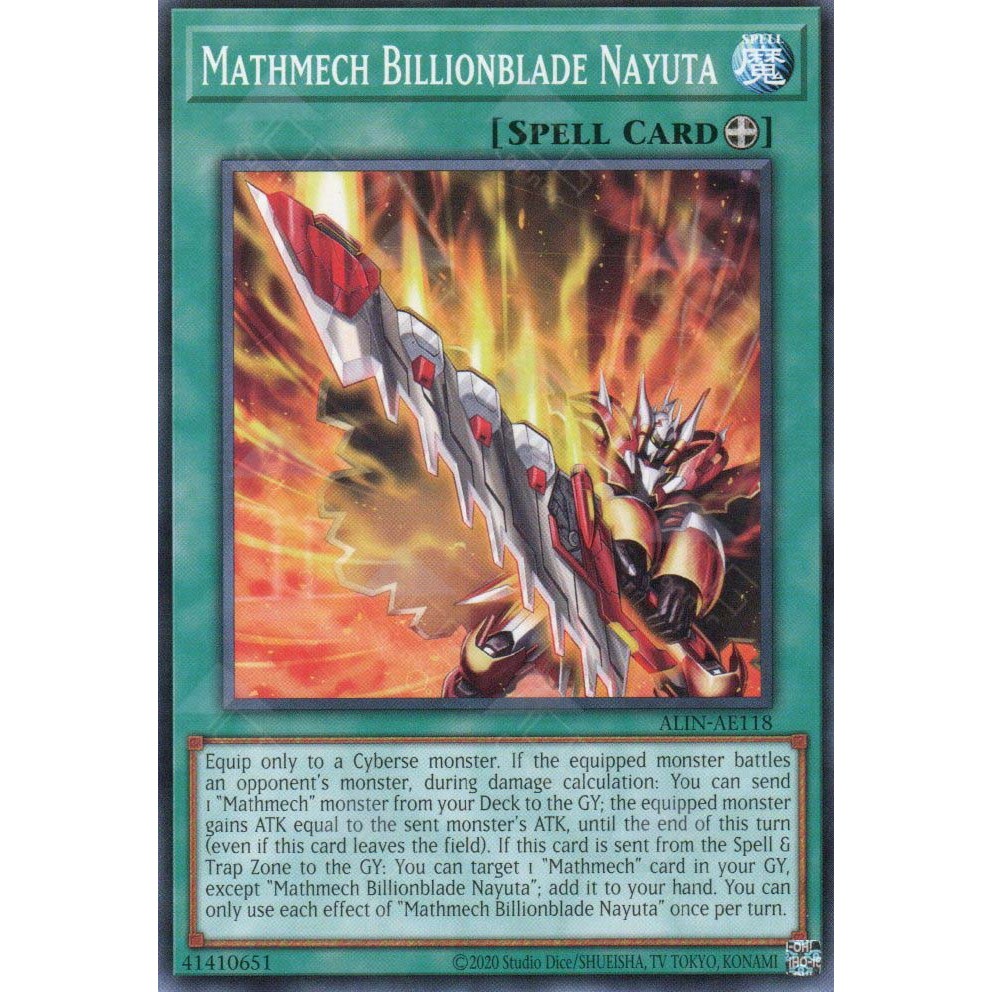 [KW2 Yugioh] [EN-AE] การ์ด ALIN-AE118 Mathmech Billionblade Nayuta – ทั่วไป
