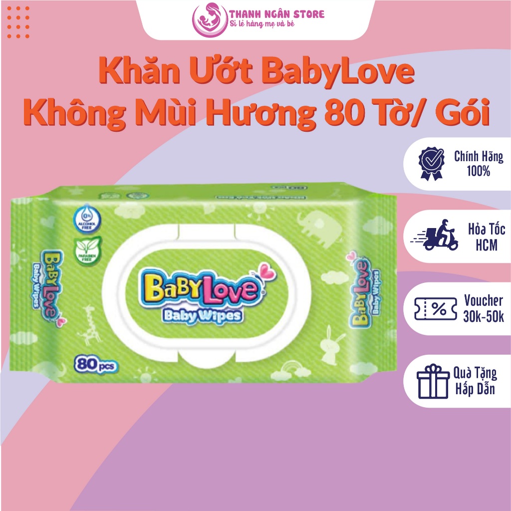 QT BabyLove Wet Wipes 80 แผ่น Unscented และปลอดภัยสําหรับผิวเด็ก - ของแท้ Unicharm Wet Wipes - ร้าน 
