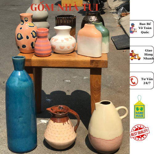 EXPORTED ดอกไม้เซรามิก VASE DECOR ชุด XK17 TDM