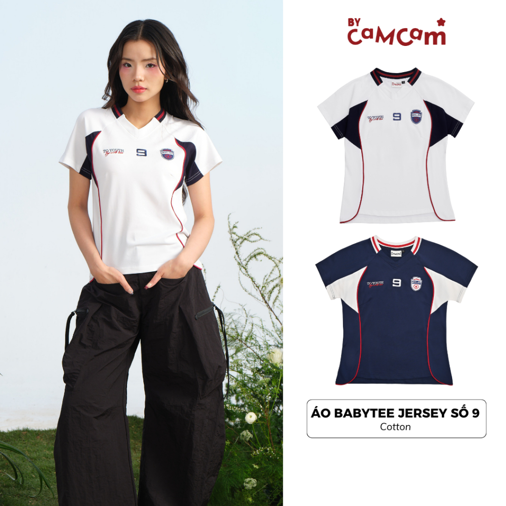 เสื้อยืดกีฬา Babytee Bycam Jersey No. 9 Soccer Hack Street Style สําหรับผู้หญิง ATN006