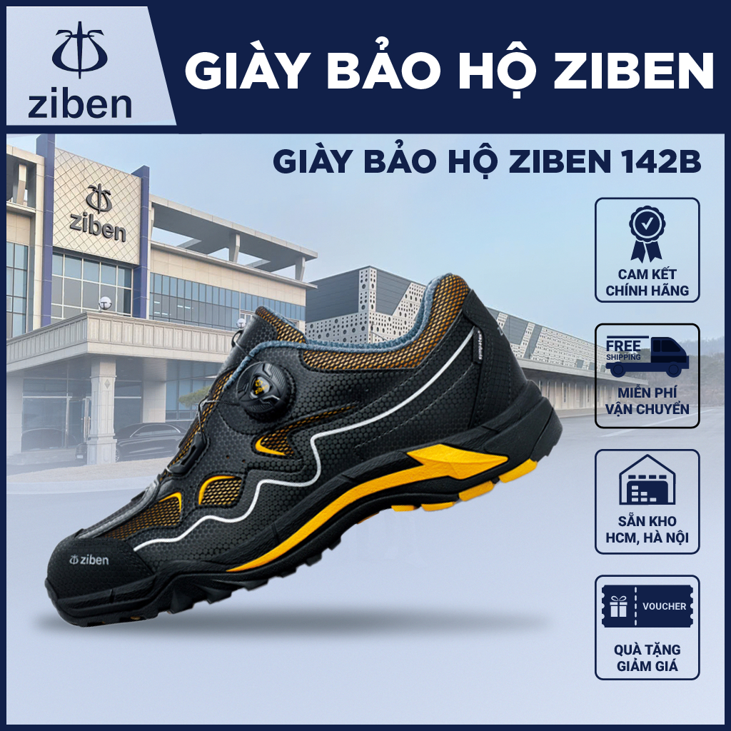 [GENUINE] รองเท้าเซฟตี้เกาหลี Ziben 142 Anti-Finger ผ้าเส้นใยระบายอากาศ Anti-Pierce