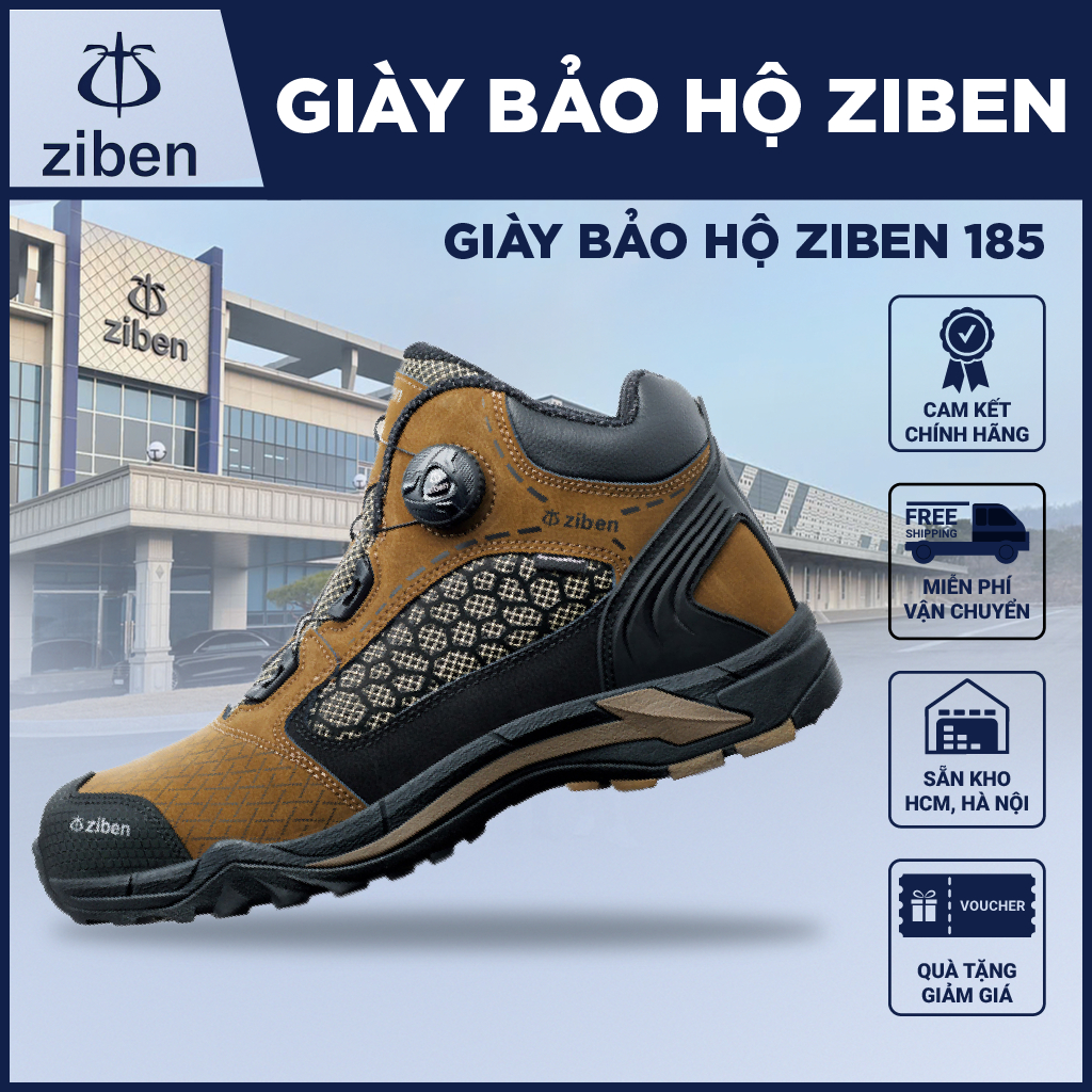 [GENUINE] รองเท้าเซฟตี้เกาหลี Worket (Ziben) 185 ความต้านทานแรงกระแทกที่แข็งแกร่ง ระบายอากาศ ป้องกัน