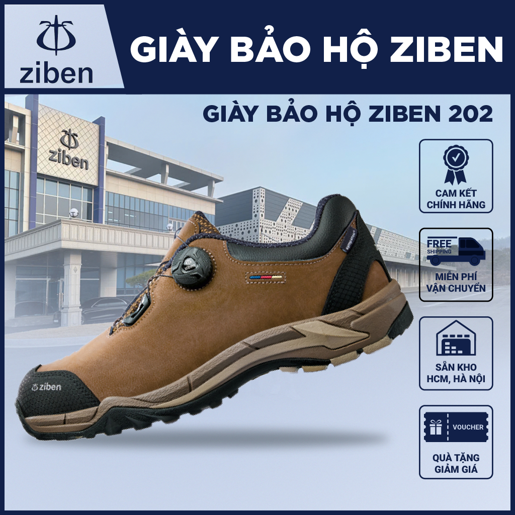 [GENUINE] รองเท้าเซฟตี้เกาหลี Ziben 202 กันน้ํากันลื่นระบายอากาศได้